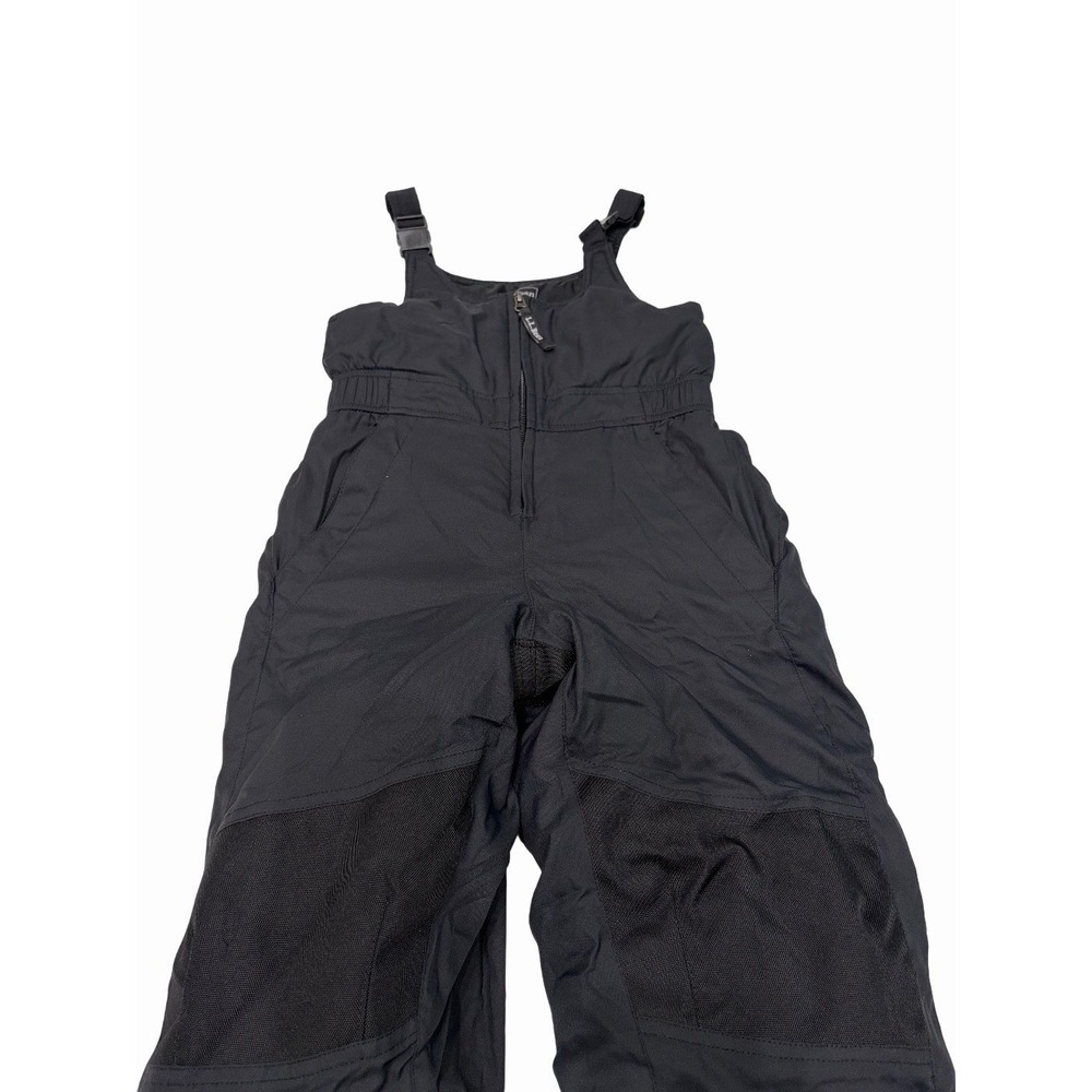 L.L.Bean Kids ski winter overall bib  Pants Black 6X-7